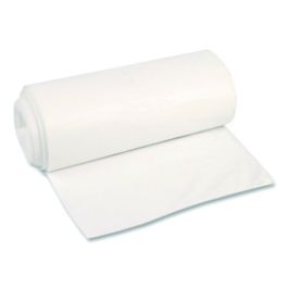 High-Density Can Liners, 56 gal, 16 mic, 43 x 48, Natural, Perforated Roll, 200/Carton