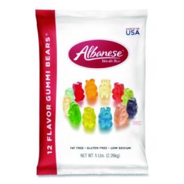Gummi Bears, 12 Assorted Fruit Flavors, 5 lb Bag