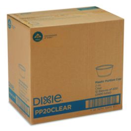 Plastic Souffle/Portion Cups, 2 oz, Clear, 200/Sleeve, 12 Sleeves/Carton