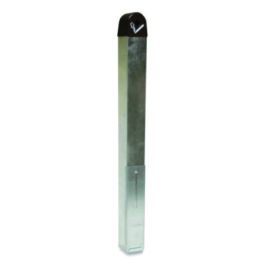 Groundskeeper Receptacle Replacement Can Liner, 3 x 33.25, Steel, Black