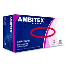 L5201 Series Powder-Free Latex Gloves, 4 mil, Small, Cream, 100/Box