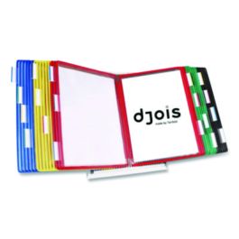 Desktop Reference and Display System, 30 Panels with Assorted Borders, White Base