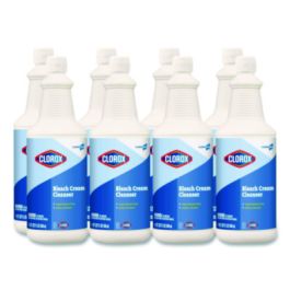 Bleach Cream Cleanser, Fresh Scent, 32 oz Bottle, 8/Carton