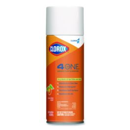 4-in-One Disinfectant and Sanitizer, Citrus, 14 oz Aerosol Spray