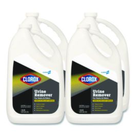CloroxPro Urine Remover for Stains and Odors, 128 oz Refill Bottle, 4/Carton