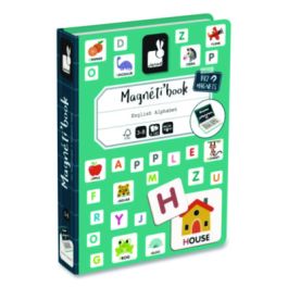 Magneti'books, Alphabet, 142 Pieces (26 Cards, 116 Magnetic Shapes), Ages 3 to 8
