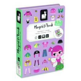 Magneti'books, Girl's Costumes, 54 Pieces (8 Cards, 46 Magnetic Shapes), Ages 3 to 8