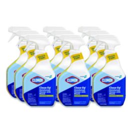 CloroxPro Clean-Up Disinfectant Cleaner with Bleach, 32 oz Smart Tube Spray, 9/Carton