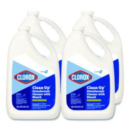 CloroxPro Clean-Up Disinfectant Cleaner with Bleach, 128 oz Refill Bottle, 4/Carton