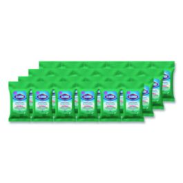 Disinfecting Wipes, On the Go Bleach Free Travel Wipes, 1-Ply, 6.53 x 2.79, Fresh Scent, White, 9/Pack, 24 Packs/Carton
