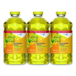CloroxPro Multi-Surface Cleaner Concentrated, Lemon Fresh Scent, 80 oz Bottle, 3/Carton