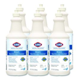 Bleach Germicidal Cleaner, 32 oz Pull-Top Bottle, 6/Carton