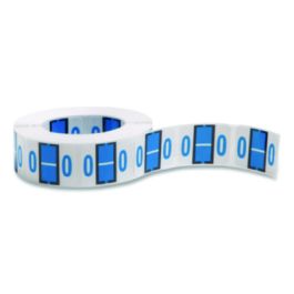 A-Z Color-Coded End Tab Filing Labels, O, 1 x 1.25, White, 500/Roll