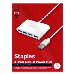 USB 3.0 Hubs, 4-Port, White