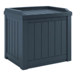 Small Deck Box with Storage Seat, 2.94 cu ft, 22 x 17 x 20.5, Cyberspace