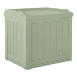 Small Deck Box with Storage Seat, 2.94 cu ft, 22 x 17 x 20.5, Light Taupe