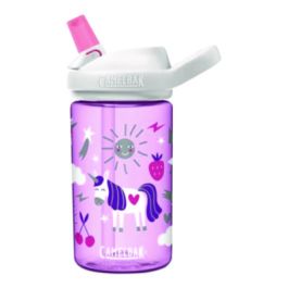 Eddy + Kids Water Bottle, Unicorn Design, 12 oz, Multicolor