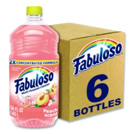 Multi-Use Cleaner, Peach Scent, 56 oz Bottle, 6/Carton