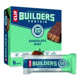 Builders Protein Bar, Chocolate Mint, 2.4 oz Bar, 12 Bars/Box