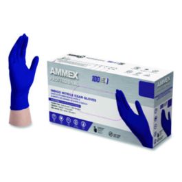 Nitrile Exam Gloves, Powder-Free, 3 mil, X-Large, Indigo, 100/Box