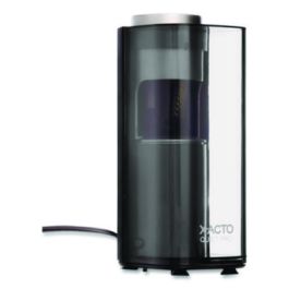 Model 1612 Quiet Pro Electric Pencil Sharpener, AC-Powered, 3 x 5 x 9, Black/Silver/Smoke