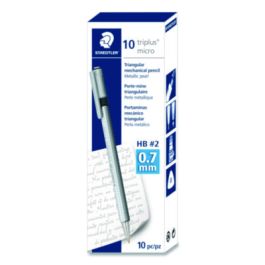 Mechanical Pencils, 0.7 mm, HB (#2), Black Lead, Anthracite Barrel, 10/Box