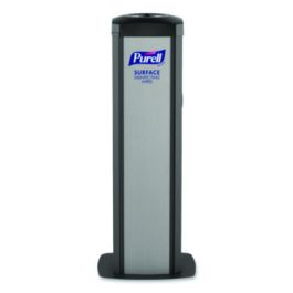 DS360 High-Capacity Surface Disinfecting Wipes Station, 1,200 Wipe Capacity, 15.5 x 15.5 x 39.6, Graphite