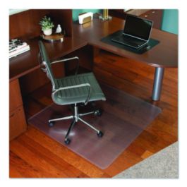 Floor+Mate, For Hard Floor to Medium Pile Carpet up to 0.75", 46 x 48, Clear