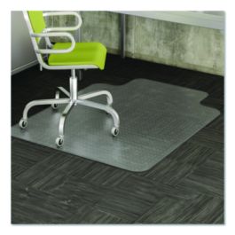 DuraMat Moderate Use Chair Mat, Low Pile Carpet, Roll, 36 x 48, Lipped, Clear