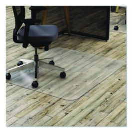 All Day Use Chair Mat - Hard Floors, 45 x 53, Rectangle, Clear