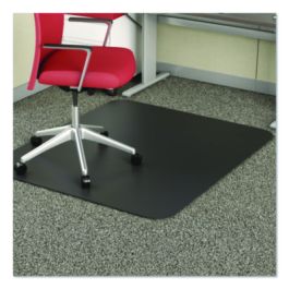 EconoMat Carpet Chair Mat, Rectangular, 45 x 53, Black