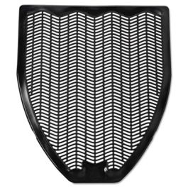 Disposable Urinal Floor Mat, Nonslip, Fresh Blast Scent, 17.5 x 20.38, Black, 6/Carton