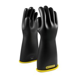 Class 2 Rubber Insulating Glove with Straight Cuff - 16", Black, 10 152-2-16/10