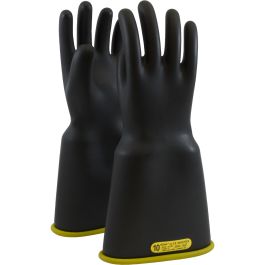 Class 2 Rubber Insulating Glove with Bell Cuff - 16", Black, 10 154-2-16/10
