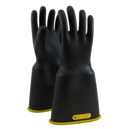 Class 2 Rubber Insulating Glove with Bell Cuff - 18", Black, 10 154-2-18/10