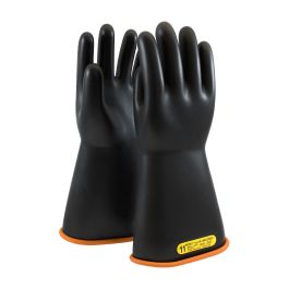 Class 2 Rubber Insulating Glove with Straight Cuff - 14", Black, 10 155-2-14/10