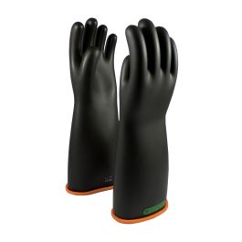 Class 3 Rubber Insulating Glove with Straight Cuff - 18", Black, 10 155-3-18/10