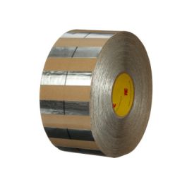 3M™ Aluminum Foil Headliner Tape 12150, Silver, 95 mm x 95 m (47.5 mm x 47.5 mm Pieces Side/Side), 3 Roll/ Case