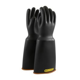 Class 2 Rubber Insulating Glove with Bell Cuff - 18", Black, 10 159-2-18/10