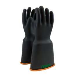 Class 3 Rubber Insulating Glove with Bell Cuff - 16", Black, 10 159-3-16/10