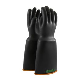 Class 3 Rubber Insulating Glove with Bell Cuff - 18", Black, 10 159-3-18/10