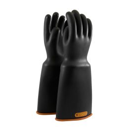 Class 4 Rubber Insulating Glove with Bell Cuff - 16", Black, 10 159-4-16/10