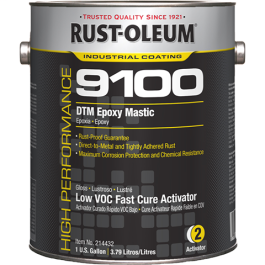 High Performance - 9100 System DTM Epoxy Mastic - Activators (250 VOC) - 1 Gallon - Fast Cure Activator Gloss Finish 250 VOC