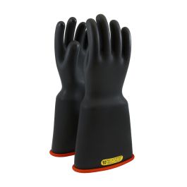 Class 2 Rubber Insulating Glove with Bell Cuff - 16", Black, 10 161-2-16/10