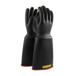 Class 2 Rubber Insulating Glove with Bell Cuff - 18", Black, 10 161-2-18/10