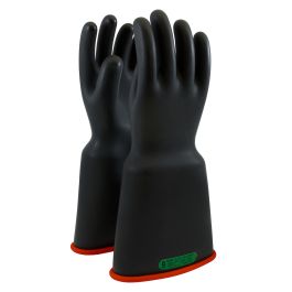 Class 3 Rubber Insulating Glove with Bell Cuff - 16", Black, 10 161-3-16/10