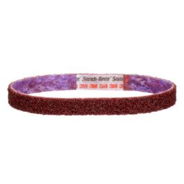 Scotch-Brite™ Durable Flex Low Stretch Belt, 77157, DF-BL, A/O Medium, 1/2 in x 18 in, Trial Pack, 10 Packs/Case