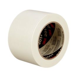 3M™ General Use Masking Tape 201+, Tan, 72 mm x 55 m, 4.4 mil, 12 Roll/Case