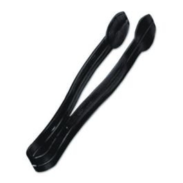 Tongs, Plastic, 9", Black, 48/Carton