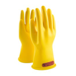 Class 0 Rubber Insulating Glove with Straight Cuff - 11", Yellow, 10 170-0-11/10